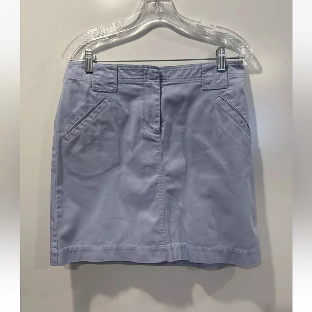 J. Crew Light Blue Cotton Chino Skirt Women’s Size 6 (837)